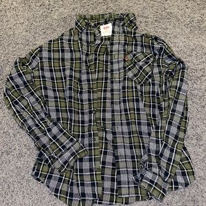 Green levi flannel